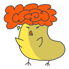 [LINEスタンプ] もじゃっとヒヨコ