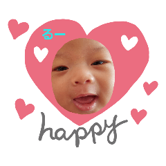 [LINEスタンプ] るーの日常⭐
