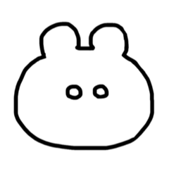 [LINEスタンプ] うさぎのような何か