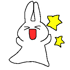 [LINEスタンプ] 汎用性高めなうさみみくん