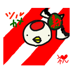 [LINEスタンプ] 鶴亀ツルカメ