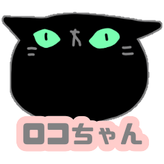 [LINEスタンプ] 黒猫のロコちゃん