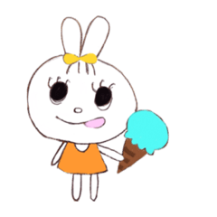 [LINEスタンプ] マイペースうさぴょん 