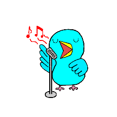 [LINEスタンプ] 青いマメルリハインコ 