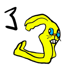 [LINEスタンプ] とけるうさぎ2