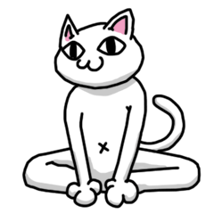 [LINEスタンプ] シュール猫男 #2