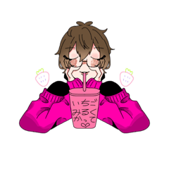 [LINEスタンプ] 恋と炭酸