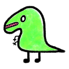 [LINEスタンプ] 怖くない恐竜