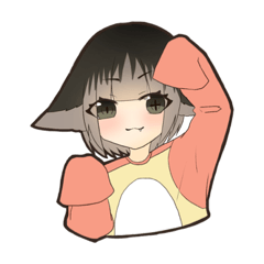 [LINEスタンプ] オオカミっ子 