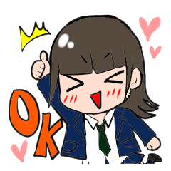 [LINEスタンプ] ハイテンションな明るい女子高生
