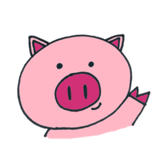 [LINEスタンプ] ちょっと 難あり こぶたくん