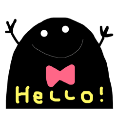 [LINEスタンプ] くろいやつ。 