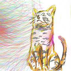 [LINEスタンプ] 手描きの動物の日常行動