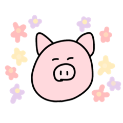 [LINEスタンプ] ブタさんの日常