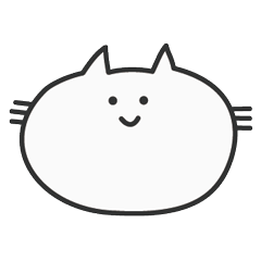 [LINEスタンプ] 余白が多いねこ 