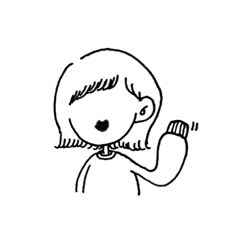 [LINEスタンプ] 外ハネはね子