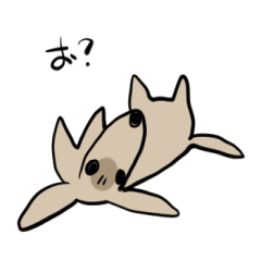 [LINEスタンプ] どことなく高圧的な犬