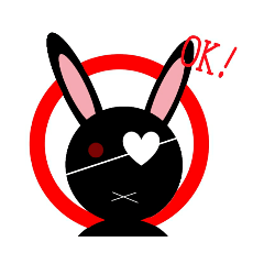 [LINEスタンプ] 病みうさぎ♡