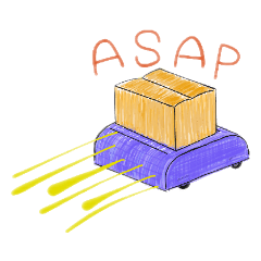 [LINEスタンプ] 僕AGV！自動搬送車のスタンプ 