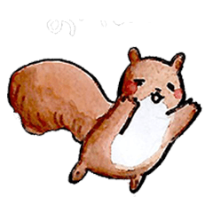 [LINEスタンプ] りすちゃん8種類