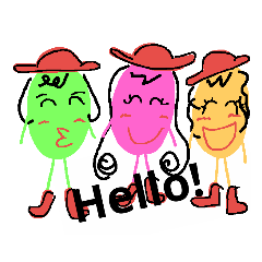 [LINEスタンプ] 三姉妹の毎日