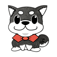 [LINEスタンプ] 黒柴のおしるこ3号・敬語・丁寧語 