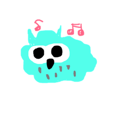 [LINEスタンプ] あおいフクローくん