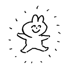 [LINEスタンプ] zigzag うさぎ