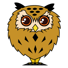 [LINEスタンプ] ミミズクのミミ助