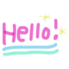 [LINEスタンプ] 使いやすい！カラフル手書き文字