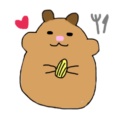 [LINEスタンプ] キンクマ  ハムスターさん