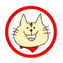 [LINEスタンプ] 赤いスカーフのネコさん