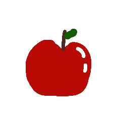 お絵かき果物スタンプ