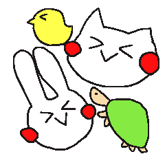 [LINEスタンプ] ほんわか生き物