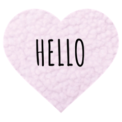 [LINEスタンプ] シンプル pink ＆ white スタンプ