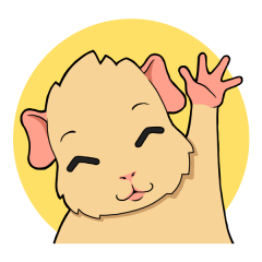 [LINEスタンプ] モルモットのモル本さん