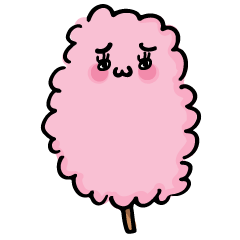 [LINEスタンプ] 怠惰な綿飴さん