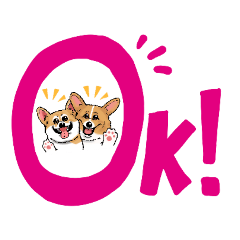 [LINEスタンプ] コーギー かえで