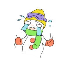 [LINEスタンプ] スノーボーイ＆スノーガール 