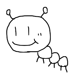 [LINEスタンプ] いもむしくんのさんぽ