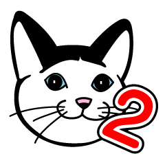 [LINEスタンプ] コミカル猫のマコ2