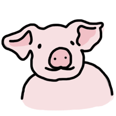 [LINEスタンプ] 俺の豚の友達ドニーの画像（メイン）