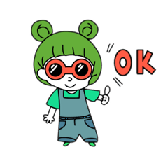 [LINEスタンプ] めがねちゃん。
