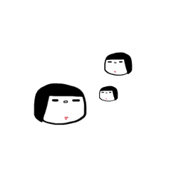 [LINEスタンプ] おかっぱ小町 