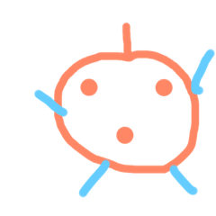 [LINEスタンプ] 小学生が描いた、まるっこくん。