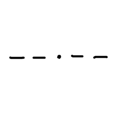 [LINEスタンプ] モールス信号(手描き)