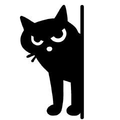 [LINEスタンプ] ひょっこりにゃん黒猫大吉スタンプ 