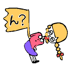 [LINEスタンプ] やる気のない女の子