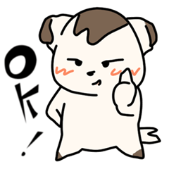 [LINEスタンプ] ねずみっぽいわんこ