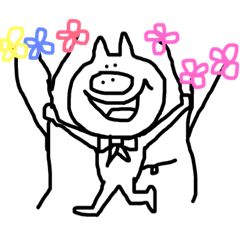 [LINEスタンプ] ASUKAnoBUTA